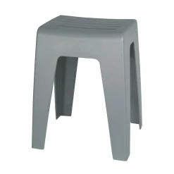 Wenko Badhocker Kumba Grau Stabile Qualität aus Kunststoff