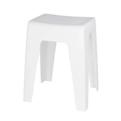 Badhocker Kumba Weiß Stabile Qualität aus Kunststoff*Wenko New