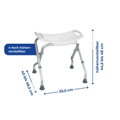 Wenko Badhocker Secura klappbar bis 120 kg Tragkraft