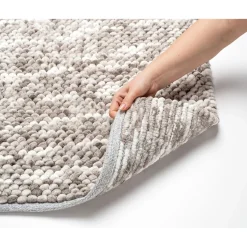 Wenko Badteppich Urdu Taupe 60 x 90 cm Mit Melagne-Effekt