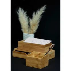 Wenko Bambus Organizer Terra 3 Fächer 2er Set