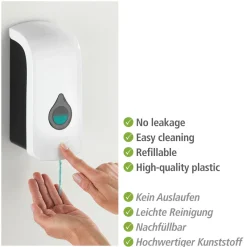 Desinfektionsmittel-Spender Ranera L Weiß Seifenspender und Desinfektionsspender Füllmenge 740 ml^Wenko Outlet
