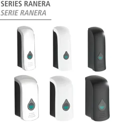 Desinfektionsmittel-Spender Ranera L Schwarz Seifenspender und Desinfektionsspender Füllmenge 740 ml^Wenko Clearance