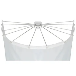 Wenko Duschschirm mit 12 Armen Edelstahl