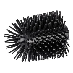 Wenko Ersatzbürsten Set für WC-Garnituren Silikon Edelstahlstiel mit 3 Bürstenköpfen