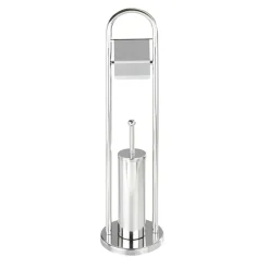 Wenko Exclusiv Stand WC-Garnitur Vasto Edelstahl rostfrei