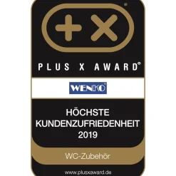 Wenko Exclusiv Stand WC-Garnitur Vasto Edelstahl rostfrei