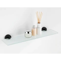 Glas Wandablage Bosio Black Edelstahl matt rostfrei*Wenko Sale