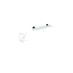 Glas Wandablage Bosio Black Edelstahl matt rostfrei*Wenko Sale