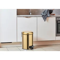 Kosmetik Treteimer Leman Gold matt 3 L Edelstahl^Wenko Sale