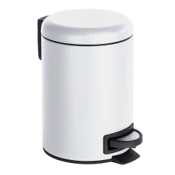 Wenko Kosmetik Treteimer Leman Weiß 3 L 2er Set Kosmetikeimer Mülleimer