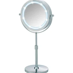 Wenko LED Kosmetikspiegel Lumi Standspiegel 5-fach Vergrößerung