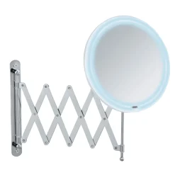 LED Teleskop-Wandspiegel Barona Kosmetikspiegel Leuchtspiegel^Wenko Outlet