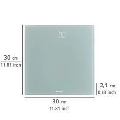 Personenwaage LED Grau digitale Körperwaage mit LED-Display^Wenko Online