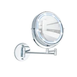 Wenko Power-Loc LED Wandspiegel Lumi 5-fach Vergrößerung Befestigen ohne bohren