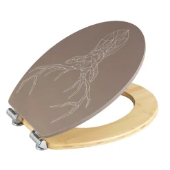 Premium WC-Sitz Stag MDF/Bambus mit Absenkautomatik^Wenko New