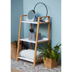 Regal Finja aus Bambus mit 3 Etagen 43 x 76 x 36 cm*Wenko Outlet