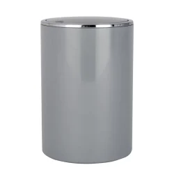 Wenko Schwingdeckeleimer Inca Grey hochwertiger Kunststoff 5 L