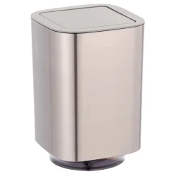 Schwingdeckeleimer Auron Silber Kosmetikeimer mit Schwingdeckel 5,5 l^Wenko Clearance