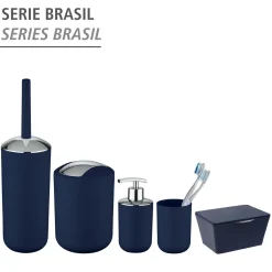 Schwingdeckeleimer Brasil Dunkelblau L 6,5 L*Wenko Clearance