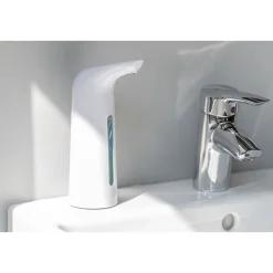 Wenko Sensor Desinfektionsmittel- und Seifenspender Larino automatischer Infrarot Seifen-Dosierer und Desinfektionsspender Füllmenge 400 ml