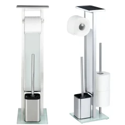 Stand WC-Garnitur Debar mit Ablage Edelstahl rostfrei*Wenko New