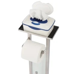 Stand WC-Garnitur Debar mit Ablage Edelstahl rostfrei*Wenko New