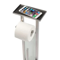 Stand WC-Garnitur Debar mit Ablage Edelstahl rostfrei*Wenko New