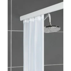 Wenko Teleskop-Duschschiene Era Weiß 75-125 cm Duschvorhang-Schiene