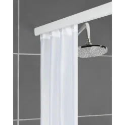 Wenko Teleskop-Duschschiene Era Weiß 75-125 cm Duschvorhang-Schiene
