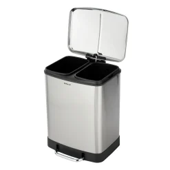 Treteimer Studio Easy-Close Duo Edelstahl 2 x 12 L rostfrei Absenkautomatik*Wenko Online