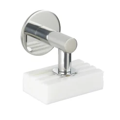 Turbo-Loc Edelstahl Magnetseifenhalter glänzend Seifenhalter mit Magnet und Turbo-Loc Wandbefestigung zum Ankleben*Wenko Discount