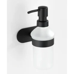 Wenko Turbo-Loc Edelstahl Seifenspender Orea Black Matt Flüssigseifen-Spender Befestigen ohne bohren ca 200 ml