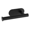 Wenko Turbo-Loc Edelstahl Toilettenpapierhalter Orea Black Matt WC-Rollenhalter Befestigen ohne bohren