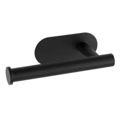 Wenko Turbo-Loc Edelstahl Toilettenpapierhalter Orea Black Matt WC-Rollenhalter Befestigen ohne bohren