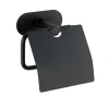 Turbo-Loc Edelstahl Toilettenpapierhalter mit Deckel Orea Black Matt WC-Rollenhalter Befestigen ohne bohren^Wenko Hot
