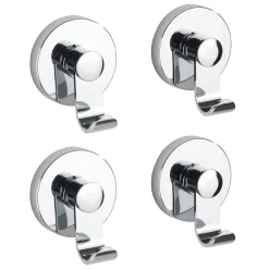 Wenko Vacuum-Loc Haken-Set Irun 2 x 2 Haken Zwei 2er Sets Befestigen ohne bohren