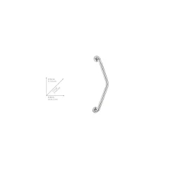 Wenko Wandhaltegriff Secura 37 x 37 cm Chrom