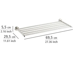 Wenko Wandregal Faella Edelstahl rostfrei