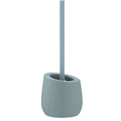 Wenko WC-Garnitur Badi Blaugrau Keramik WC-Bürstenhalter