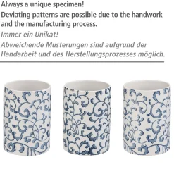 WC-Garnitur Mirabello Keramik WC-Bürstenhalter handbemalt^Wenko Discount