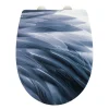 WC-Sitz Plumes mit Relief-Oberfläche Toilettensitz mit Absenkautomatik Schnellbefestigung aus bruchstabilem Thermoplast*Wenko Clearance