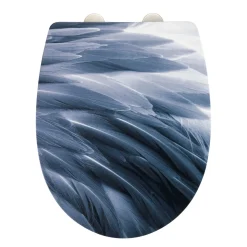 WC-Sitz Plumes mit Relief-Oberfläche Toilettensitz mit Absenkautomatik Schnellbefestigung aus bruchstabilem Thermoplast*Wenko Clearance