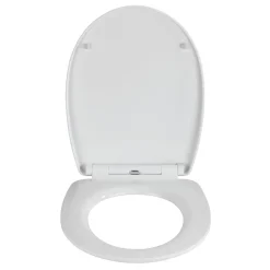 WC-Sitz Plumes mit Relief-Oberfläche Toilettensitz mit Absenkautomatik Schnellbefestigung aus bruchstabilem Thermoplast*Wenko Clearance