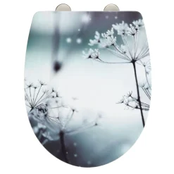 WC-Sitz Polar mit Hochglanz-Oberfläche Toilettensitz mit Absenkautomatik Schnellbefestigung aus bruchstabilem Thermoplast^Wenko New