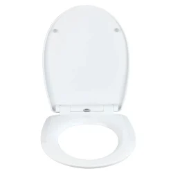 WC-Sitz Polar mit Hochglanz-Oberfläche Toilettensitz mit Absenkautomatik Schnellbefestigung aus bruchstabilem Thermoplast^Wenko New