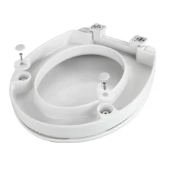 WC-Sitz Secura Comfort aus antibakteriellem Duroplast mit Sitzflächenerhöhung*Wenko