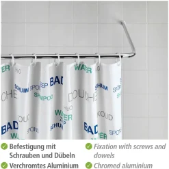 Winkelstange Universal Chrom 20 mm*Wenko Hot