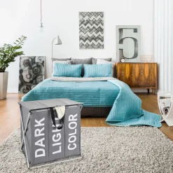 Wäschesammler Trio Top Grau Wäschekorb 118 l^Wenko Online