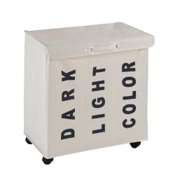 Wenko Wäschesammler Trivo Beige Wäschekorb 116 l